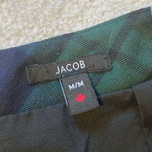 Jacob Green and Blue Tartan Miniskirt - Picture 3 of 4
